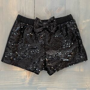 Lily & Max Black Sequin Shorts Size 4T-6Y